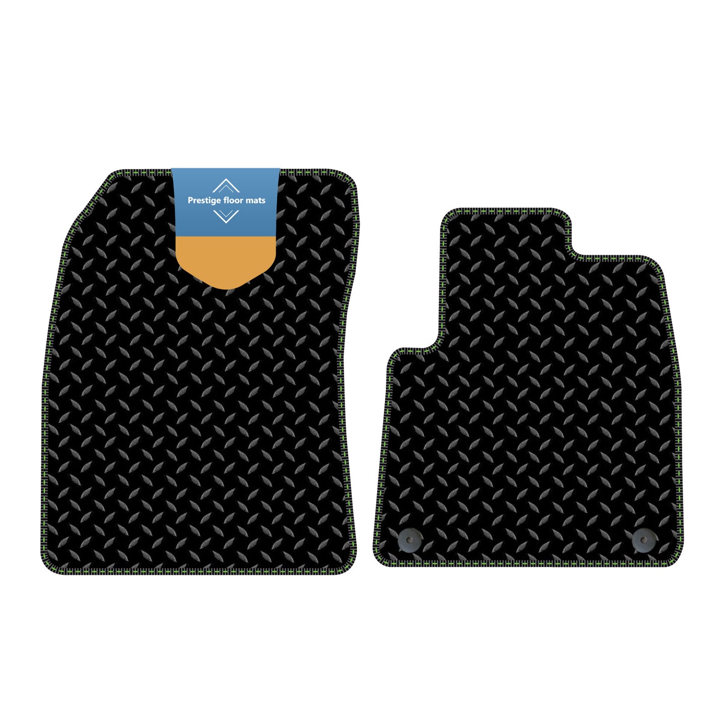 Fits Vauxhall Combo 2019 on Black 3mm Rubber with Coloured Stitch Edge