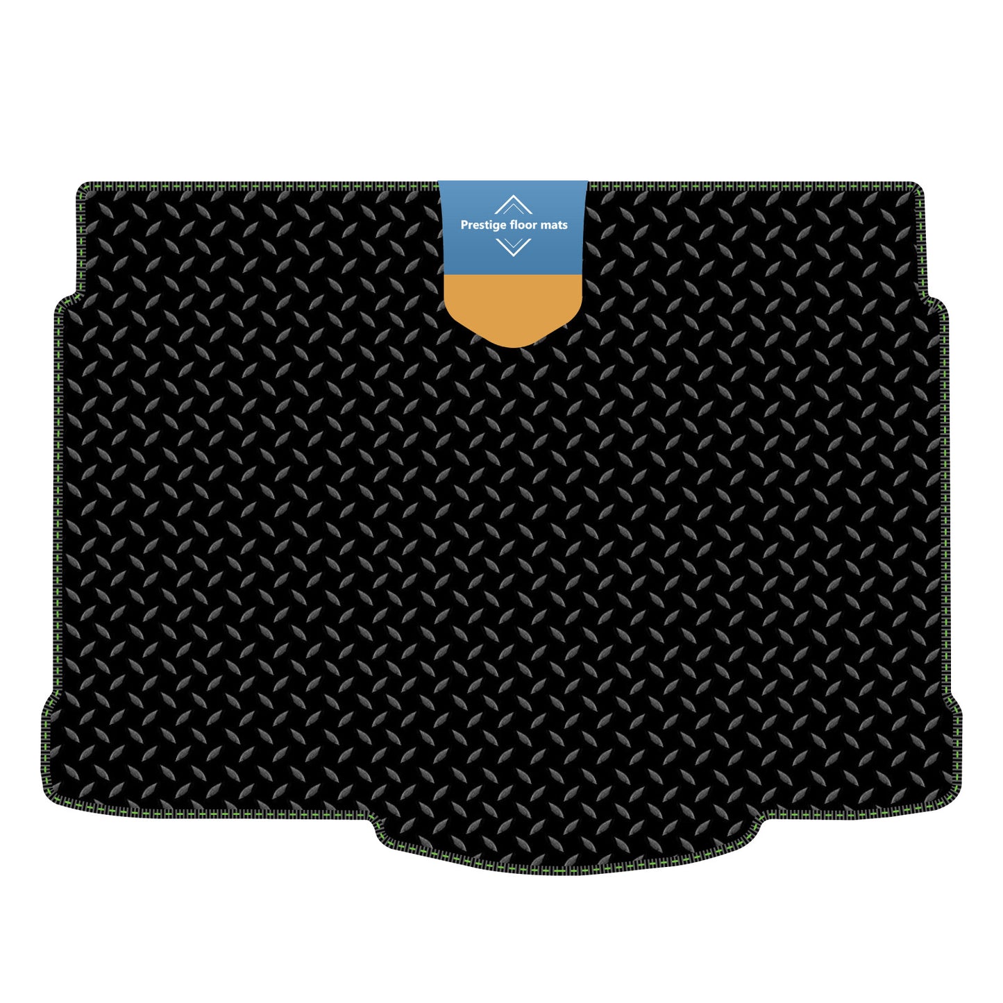 Fits Vauxhall Corsa D 2007-2014 Boot Mat in 3mm Rubber with Coloured Stitch Edge