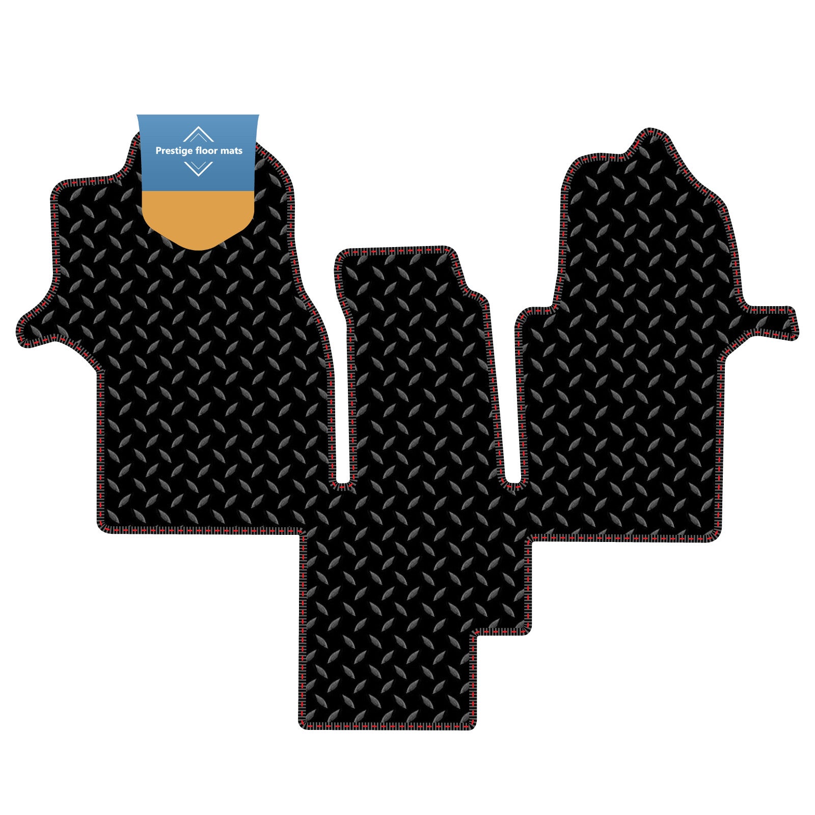 Fits Man TGE Motorhome 2017 On Black 3mm Rubber with Coloured Stitch Edge