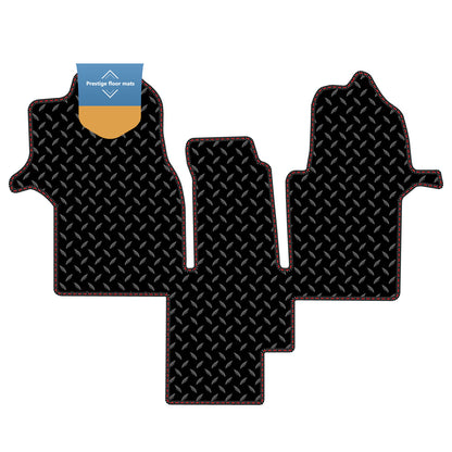 Fits Man TGE Motorhome 2017 On Black 3mm Rubber with Coloured Stitch Edge