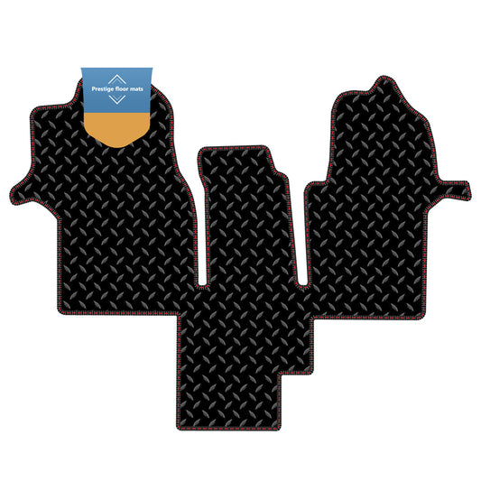 Fits Man TGE Motorhome 2017 On Black 3mm Rubber with Coloured Stitch Edge