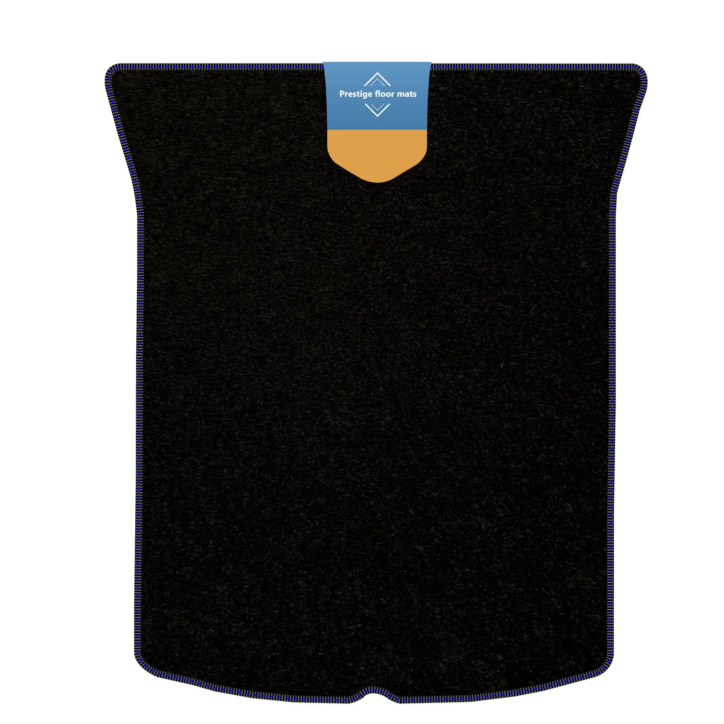 Fits Tesla 3 2017 on Boot Mat Black Carpet with Coloured Stitch Edge