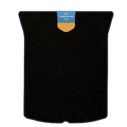 Fits Tesla 3 2017 on Boot Mat Black Carpet with Coloured Stitch Edge