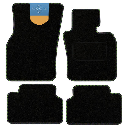 Fits BMW Mini 5DR Electric 2021 on Black Carpet with Coloured Stitch Edge