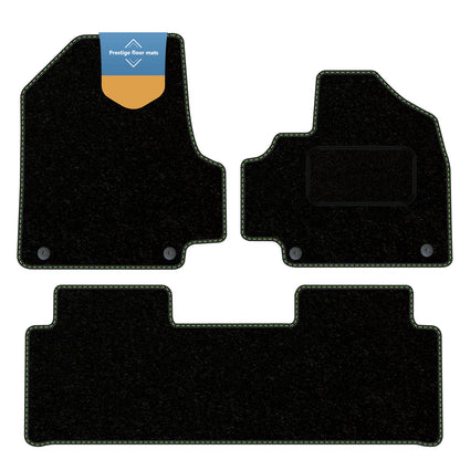 Fits Hyundai Ioniq5 Centre Console 2021-  Black Carpet with Coloured Stitch Edge