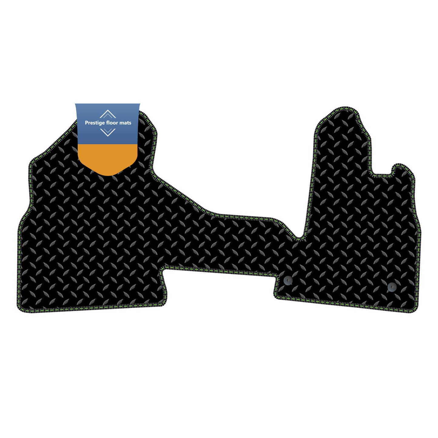 Fits Citroen Berlingo 2008-2018 Black 3mm Rubber with Coloured Stitch Edge