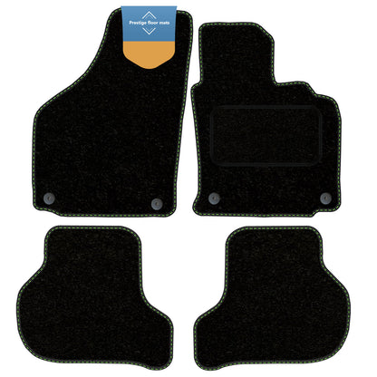 Fits VW Golf MK5 2007-2008 Round Clip Fully Tailored Car Floor Mat