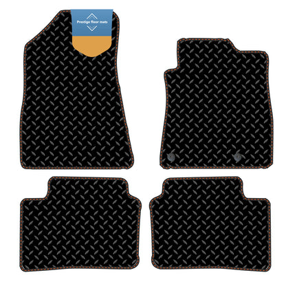 Fits Kia Niro EV Electric 2022 On Black 3mm Rubber with Coloured Stitch Edge