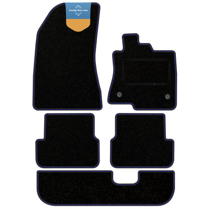 Fits Dacia Jogger 2021 on Black Carpet with Coloured Stitch Edge