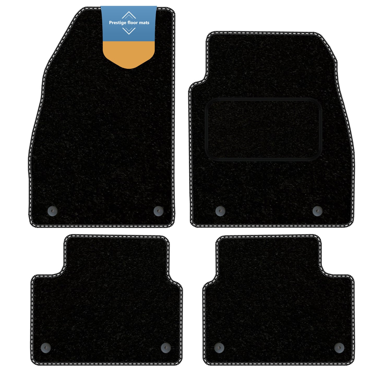 Fits Vauxhall Insignia 2013-2017 Black Carpet with Coloured Stitch Edge