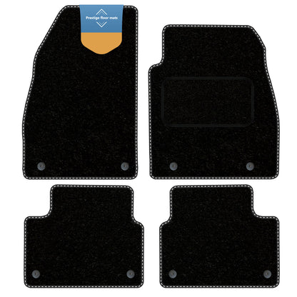 Fits Vauxhall Insignia 2013-2017 Black Carpet with Coloured Stitch Edge