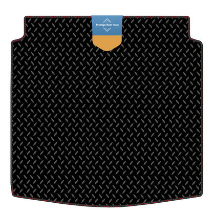 Fits Audi A4 Saloon 2008-2015 Boot Mat in 3mm Rubber with Coloured Stitch Edge