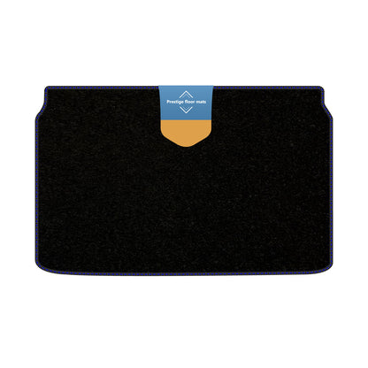 Fits Peugeot 208 Electric 2020 BootMat Black Carpet with Coloured Stitch Edge