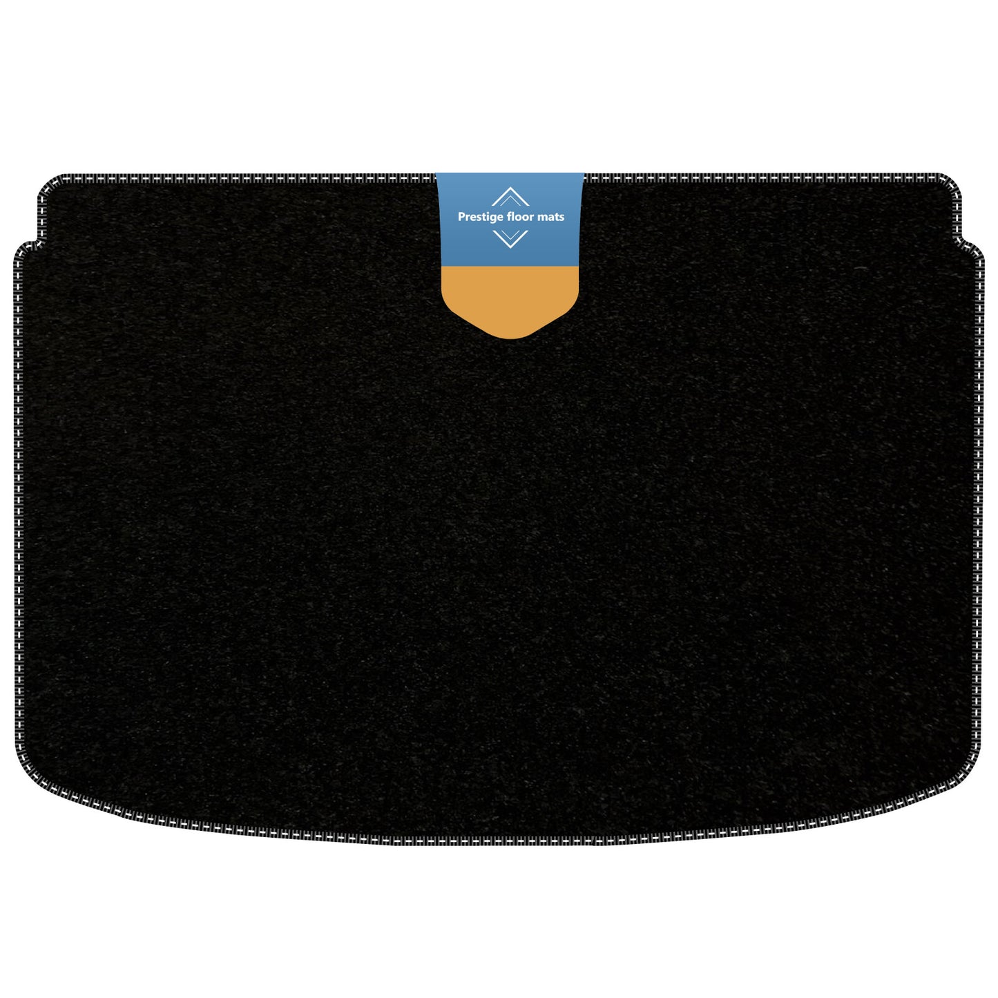 Fits Audi A1 Boot Shelf Mat 2010-2018 Black Carpet with Coloured Stitch Edge