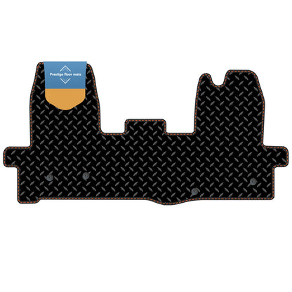 Fits Ford Transit MK8 2016 On  Black 3mm Rubber with Coloured Stitch Edge