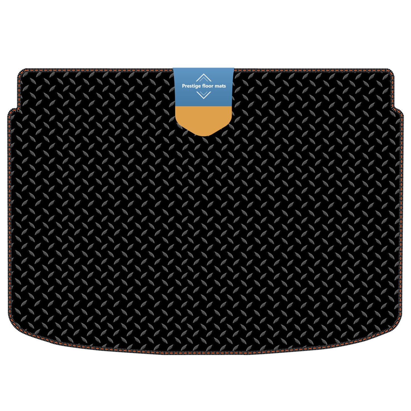 Fits Audi A1 2010-2018 Lower Boot Mat in 3mm Rubber with Coloured Stitch Edge