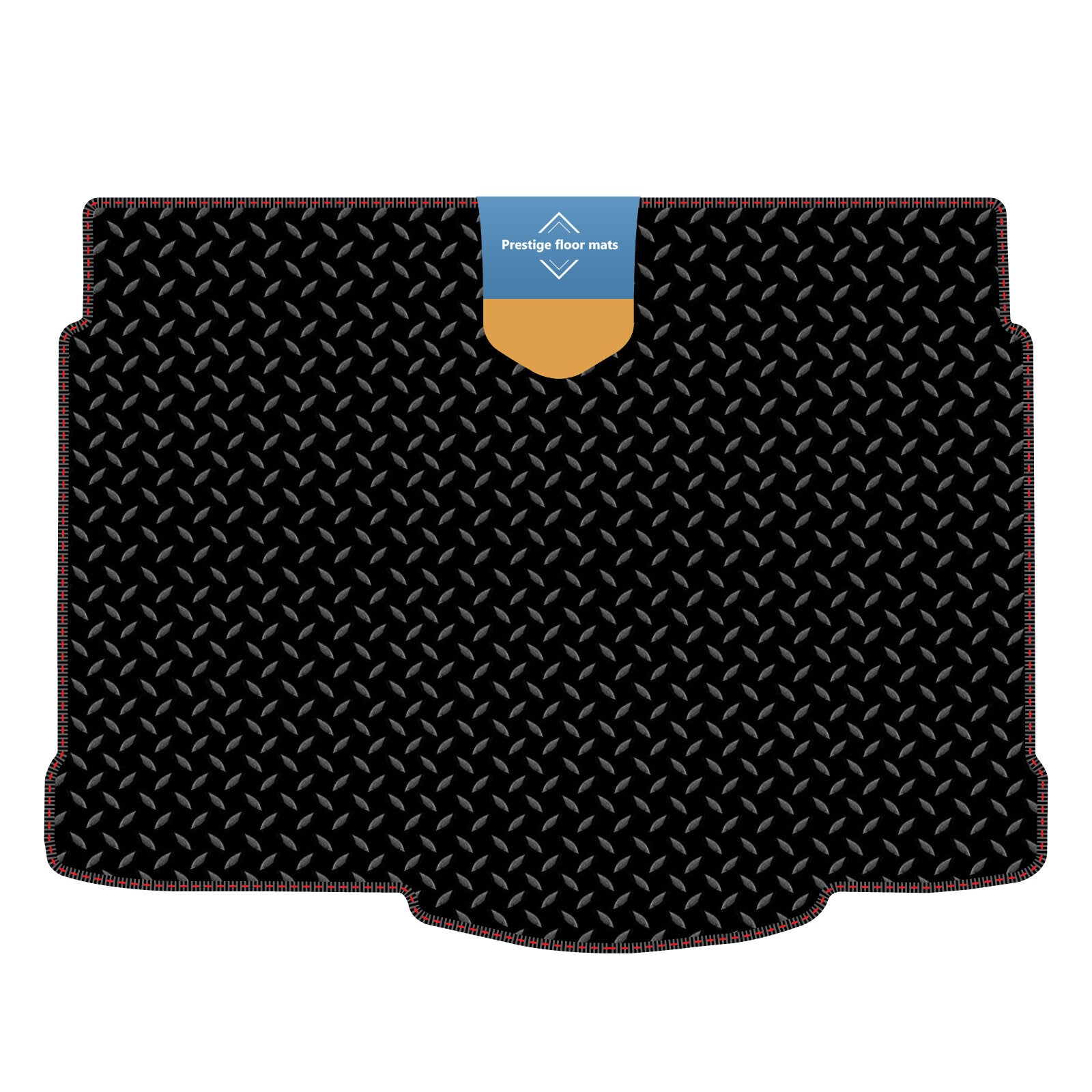 Fits Vauxhall Corsa D 2007-2014 Boot Mat in 3mm Rubber with Coloured Stitch Ed