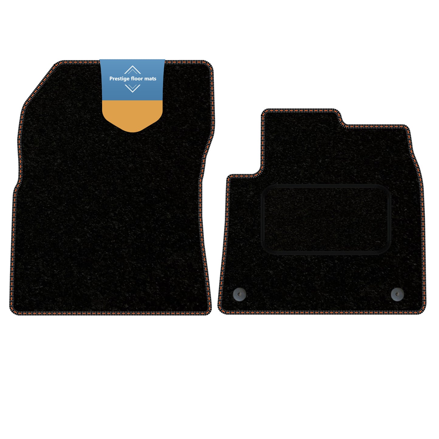 Fits Citroen Berlingo Van 2019 on Black Carpet with Coloured Stitch Edge