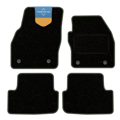 Fits Skoda Fabia 2022 on  Black Carpet with Coloured Stitch Edge