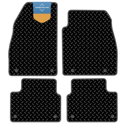 Fits Vauxhall Insignia 2013-2017 Black 3mm Rubber with Coloured Stitch Edge