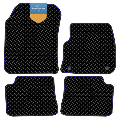 Fits Vauxhall Mokka EV 2021 On Black 3mm Rubber with Coloured Stitch Edge