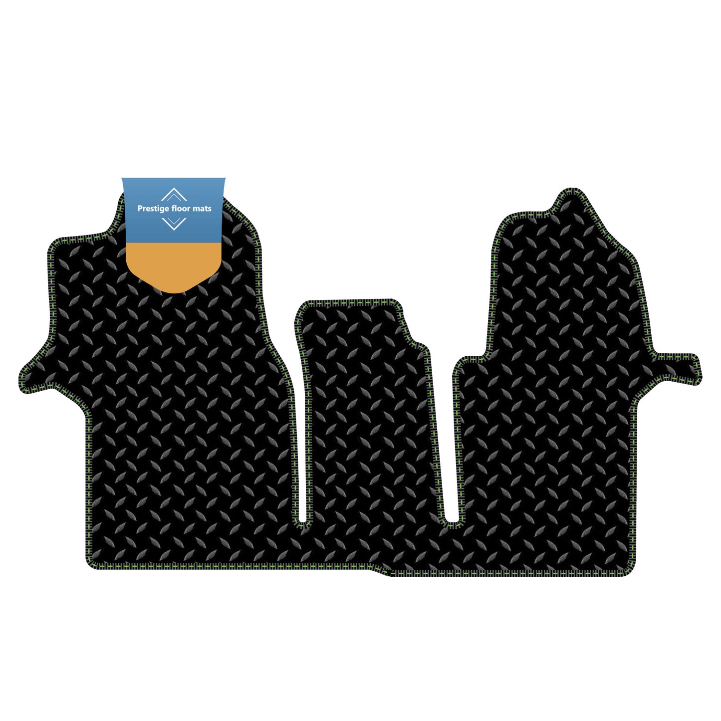 Fits Volkswagen Crafter 2017 On Black 3mm Rubber with Coloured Stitch Edge