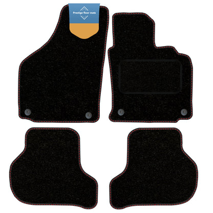 Fits VW Golf MK5 2007-2008 Round Clip Fully Tailored Car Floor Mat