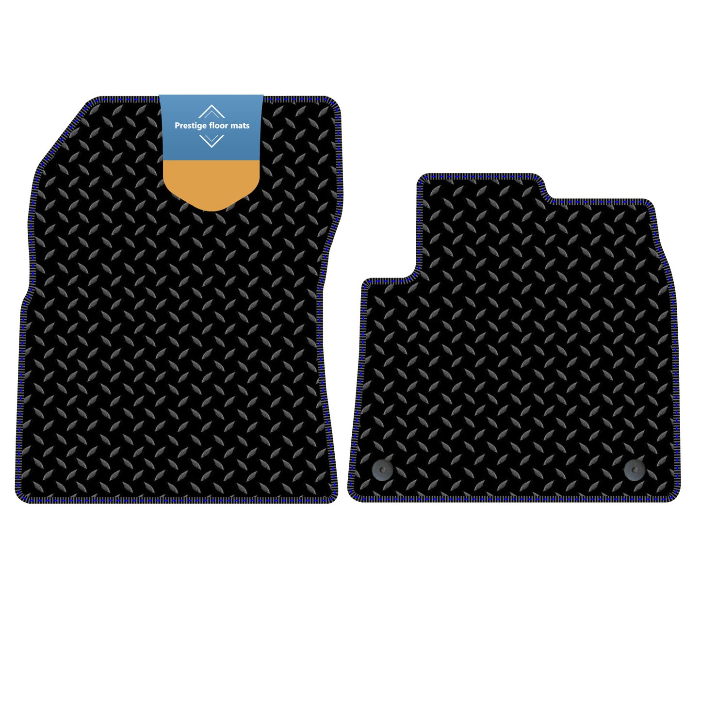 Fits Citroen Berlingo Van 2019 on Black 3mm Rubber with Coloured Stitch Edge