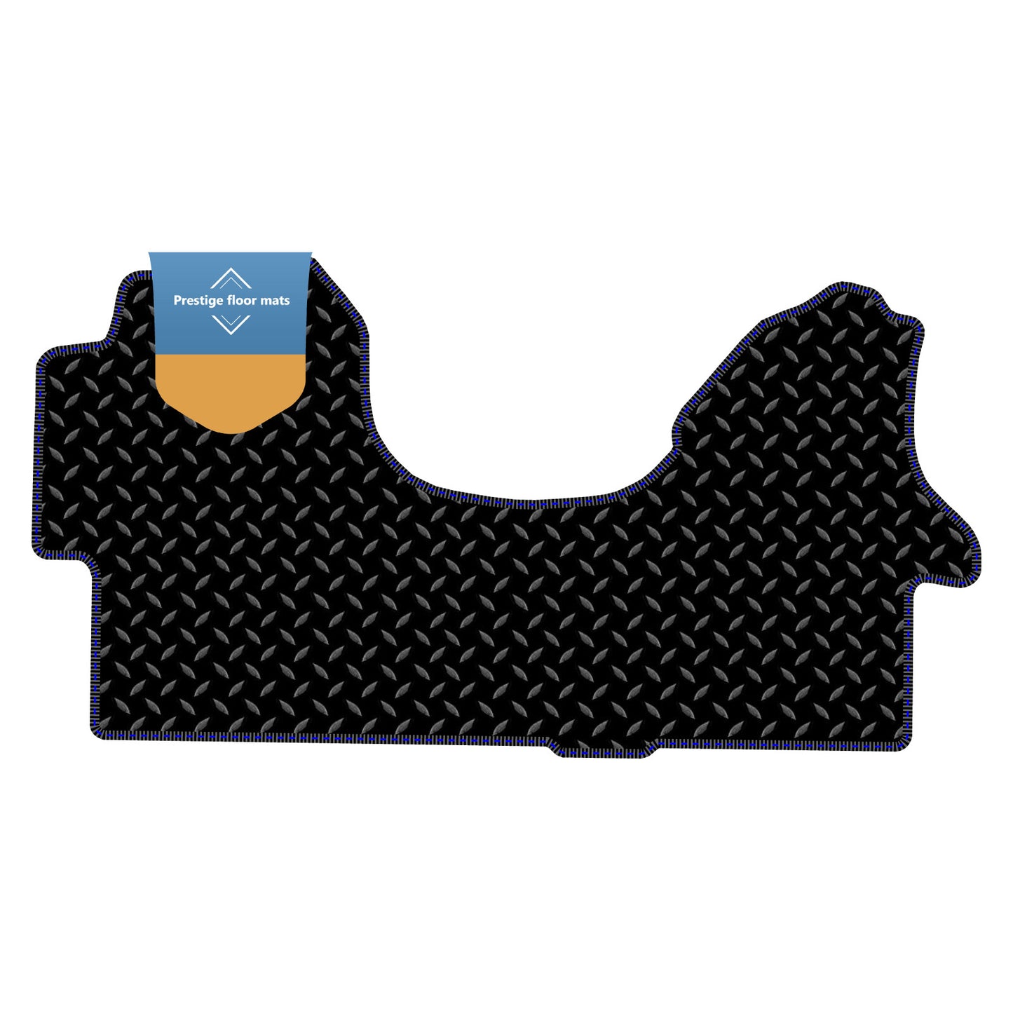 Fits Volkswagen Crafter 2006-2017 Black 3mm Rubber with Coloured Stitch Edge