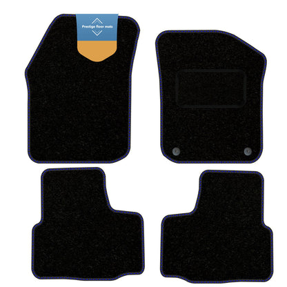 Fits Skoda Citigo 2012-2020 Black Carpet with Coloured Stitch Edge