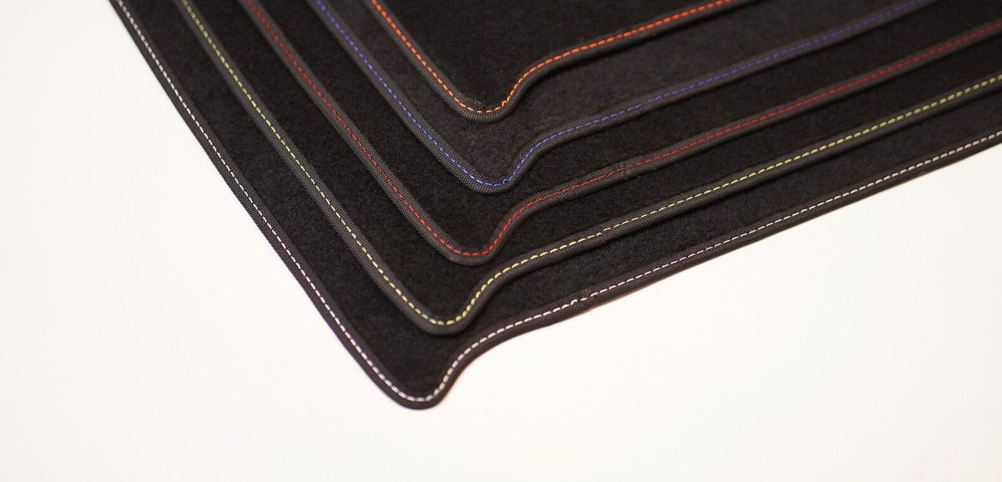 Fits Maxus Deliver 9 & E-Deliver 9 2021on Black Carpet with Coloured Stitch Edge