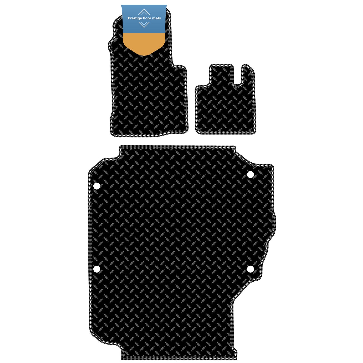 Fits LEVC TXE 3 Piece Set Fully Tailored Taxi Car Floor Mat