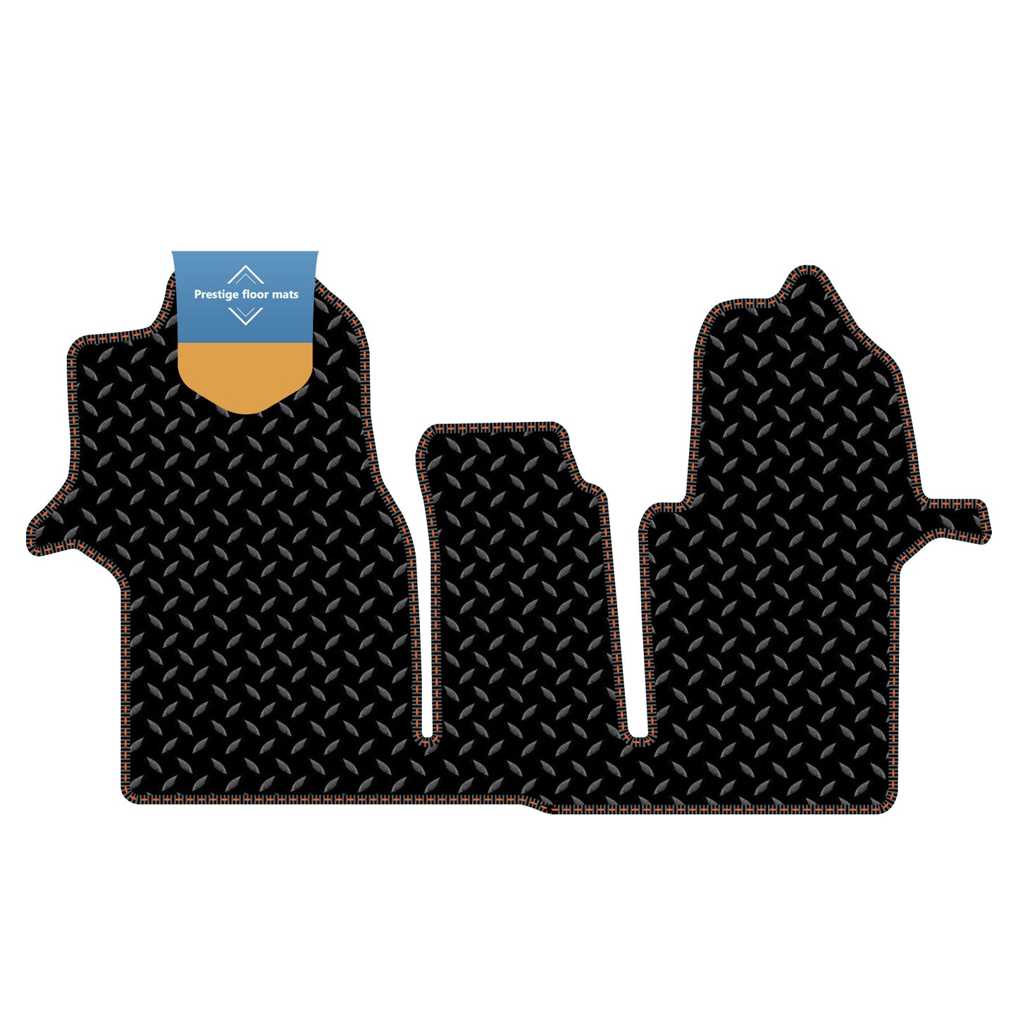 Fits Volkswagen Crafter 2017 On Black 3mm Rubber with Coloured Stitch Edge