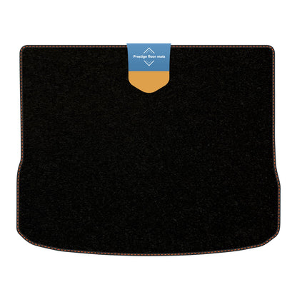 Fits Volkswagen Tiguan 2007-2016 Boot Mat Black Carpet with Coloured Stitch Edge