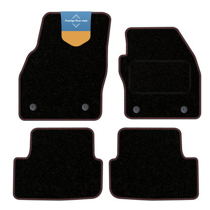Fits Skoda Fabia 2022 on  Black Carpet with Coloured Stitch Edge