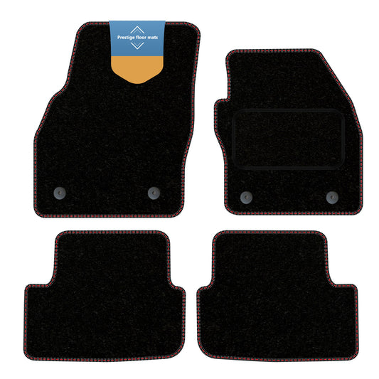 Fits Skoda Fabia 2022 on  Black Carpet with Coloured Stitch Edge
