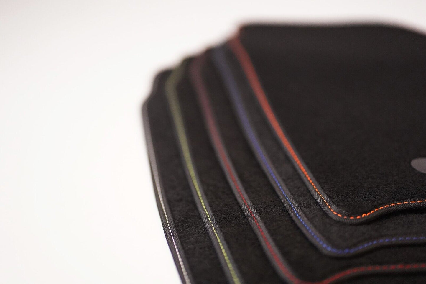 Fits Mercedes Benz Sprinter 2006-2018 Black Carpet with Coloured Stitch Edge