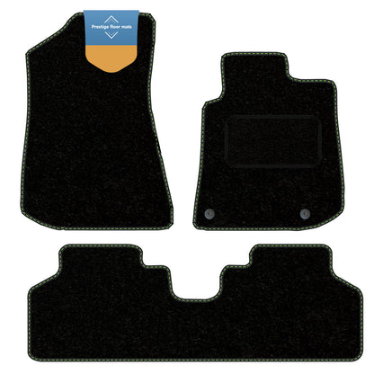 Fits Kia Niro HEV 2022 On Black Carpet with Coloured Stitch Edge