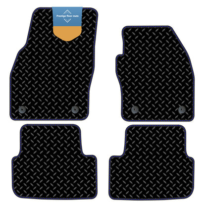 Fits Volkswagen Polo 2018 on  Black 3mm Rubber with Coloured Stitch Edge