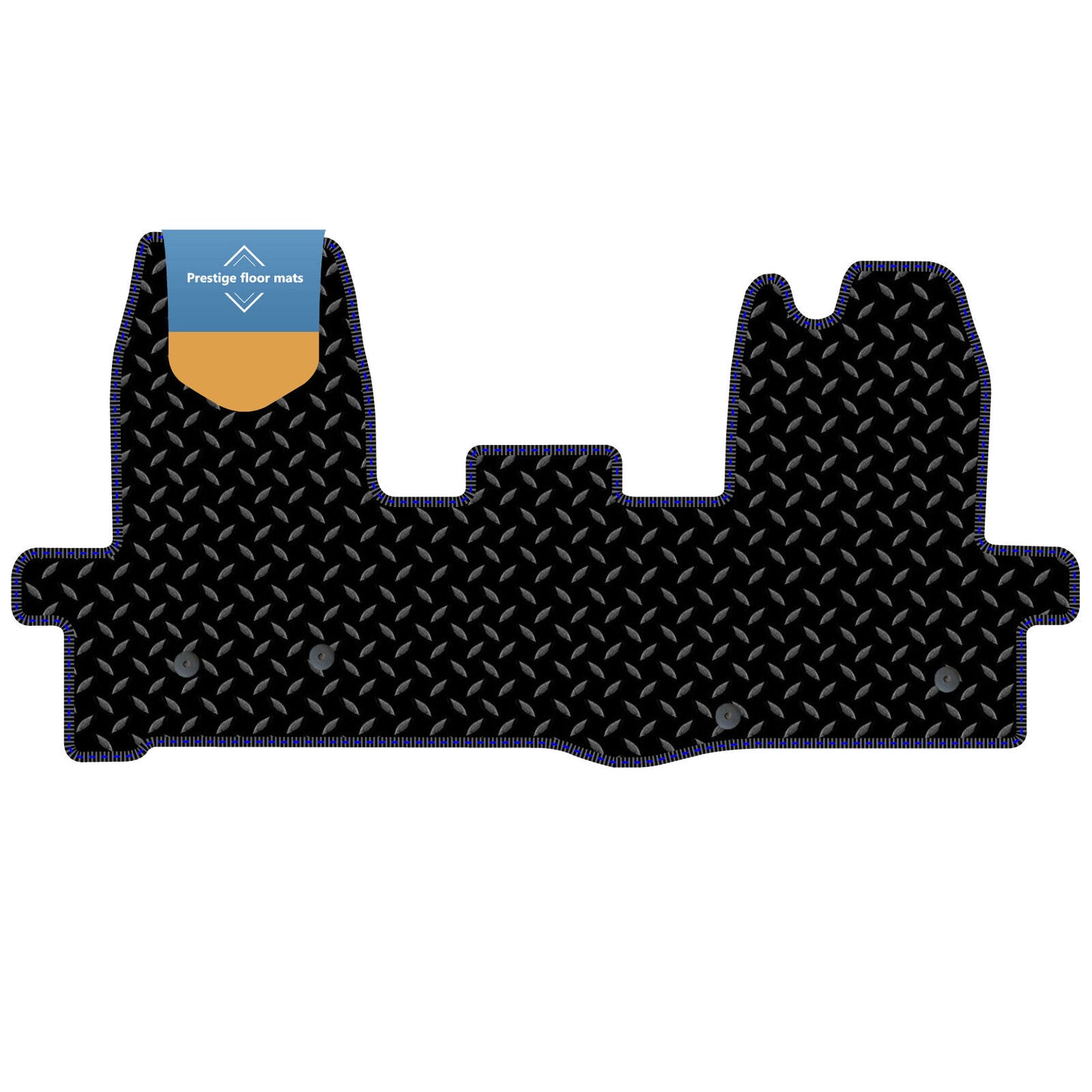 Fits Ford Transit MK8 2016 On  Black 3mm Rubber with Coloured Stitch Edge