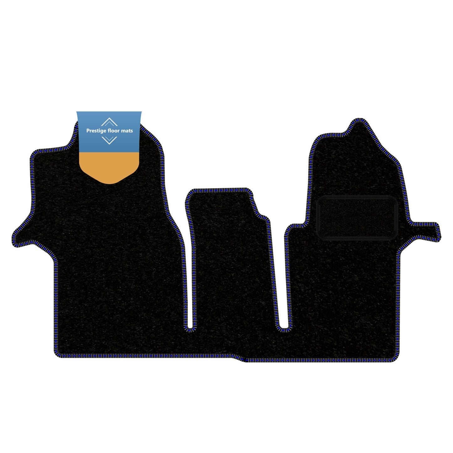 Fits Volkswagen Crafter 2017 On Black Carpet with Coloured Stitch Edge