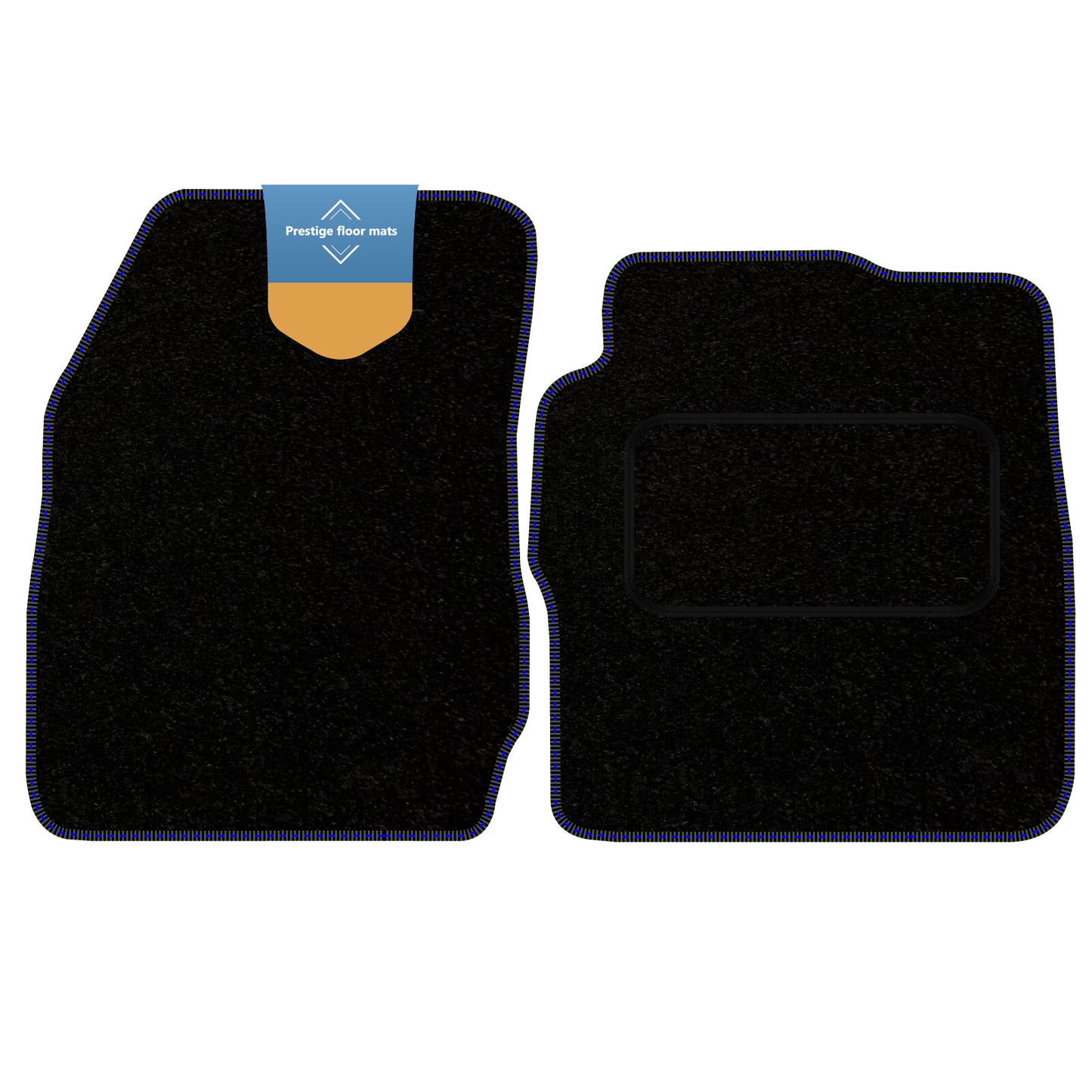 Fits Ford Transit Courier 2014 on Black Carpet with Coloured Stitch Edge