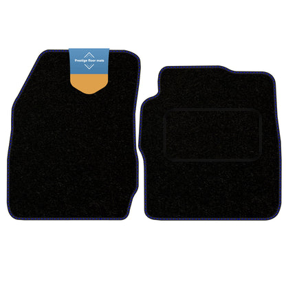 Fits Ford Transit Courier 2014 on Black Carpet with Coloured Stitch Edge