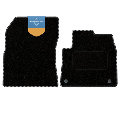 Fits Citroen Berlingo Van 2019 on Black Carpet with Coloured Stitch Edge