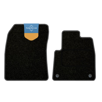 Fits Peugeot Partner 2019 on Black Carpet with Coloured Stitch Edge