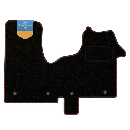 Fits Renault Traffic 2014 onwards Black Carpet with Coloured Stitch Edge