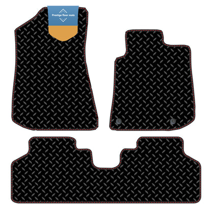 Fits Kia Niro HEV 2022 On Black 3mm Rubber with Coloured Stitch Edge