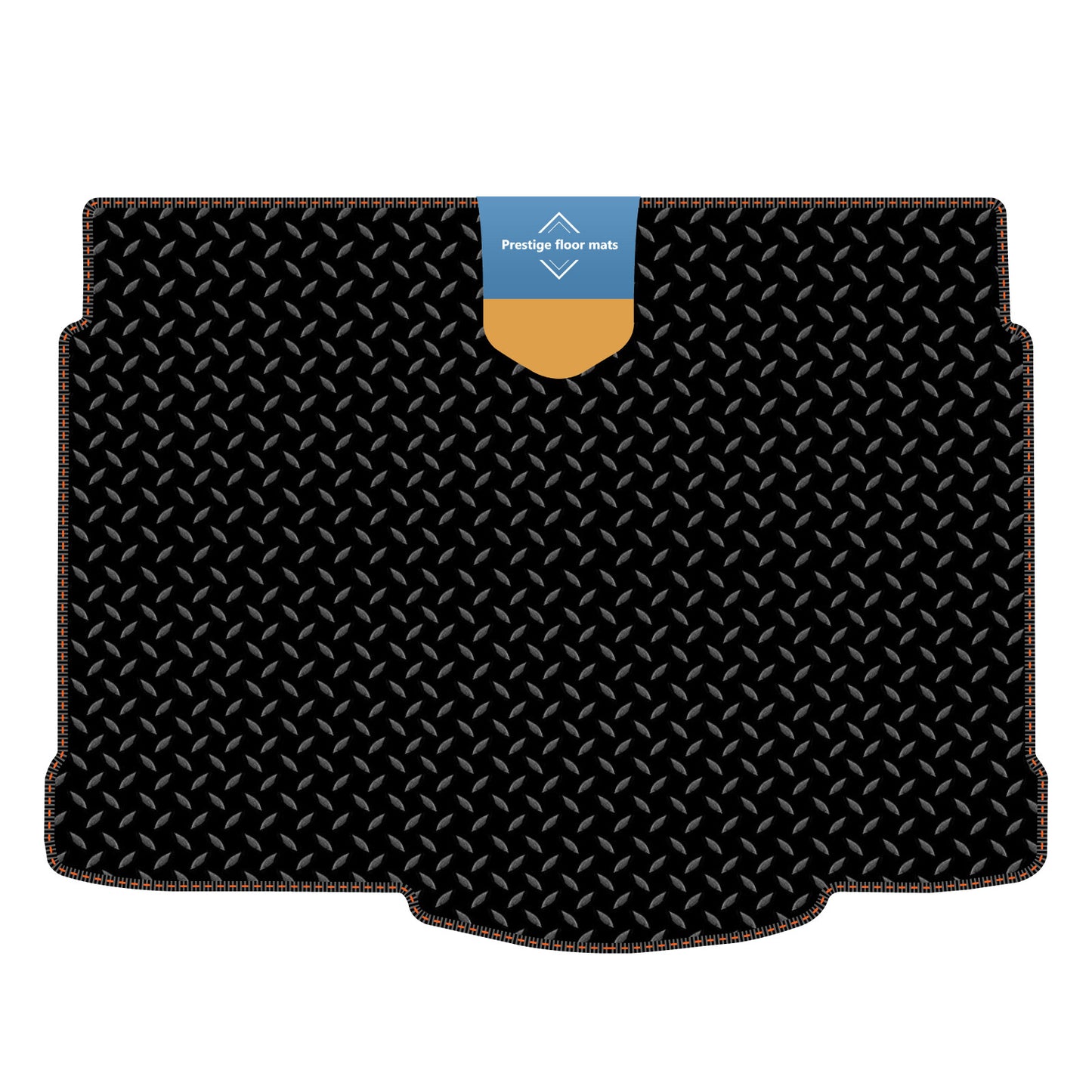 Fits Vauxhall Corsa D 2007-2014 Boot Mat in 3mm Rubber with Coloured Stitch Edge