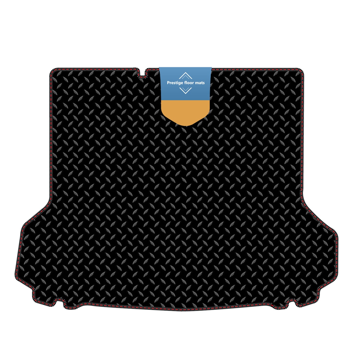 Fits Volkswagen ID.4 2021 on Boot Mat in 3mm Rubber with Coloured Stitch Edge