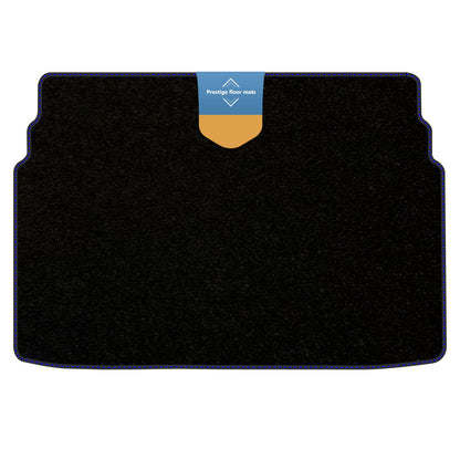 Fits Vauxhall Crossland 2017 On Boot Mat Black Carpet with Coloured Stitch Edge